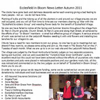 Ecclesfield in Bloom Newsletter